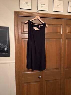 No Boundaries Women's XL (15-17) Black Sleeveless Cut-Out Back Tank Dress